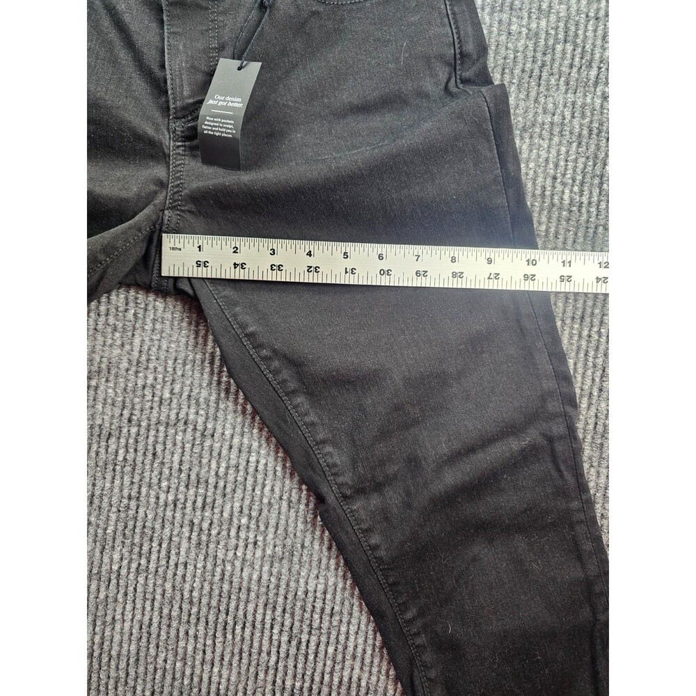 Ann Taylor Black Coated Skinny Jeans High Rise Button Fly Women’s Pant NWT Size4 - Picture 4 of 9